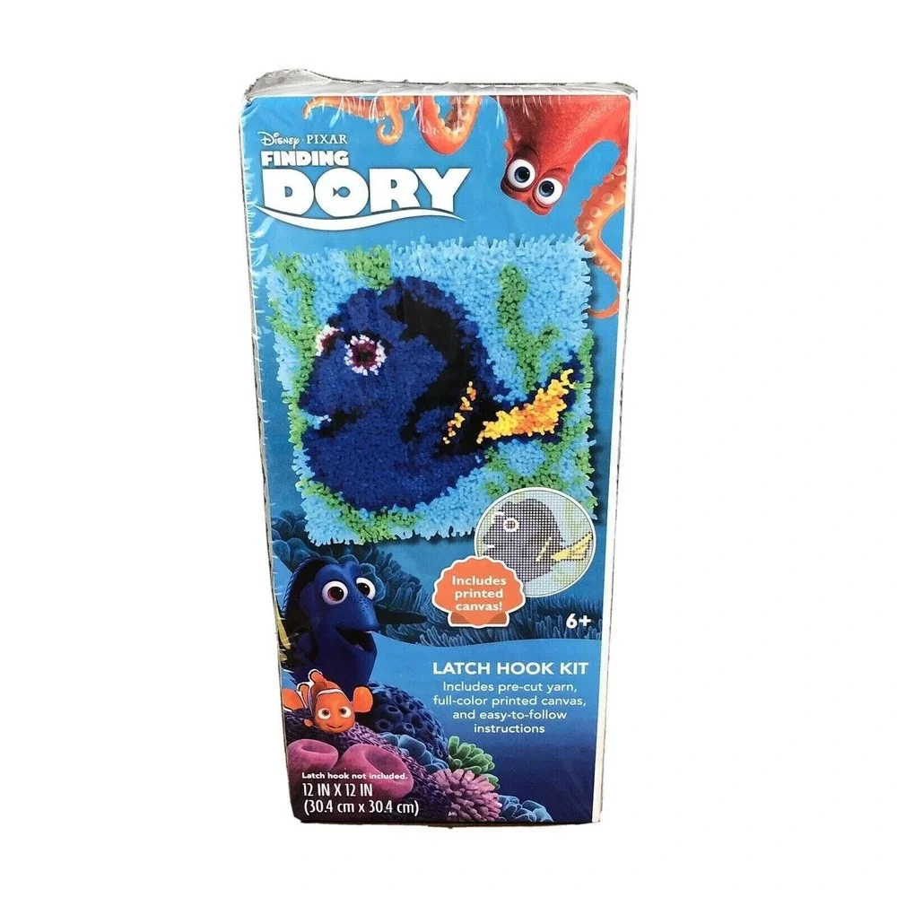 Finding Dory Latch Hook Kit Disney Pixar Nemo Canvas & Yarn Included Sealed NEW